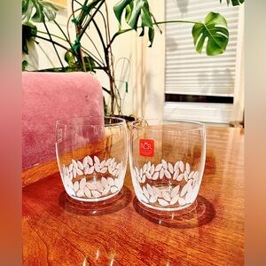 RCR Crystal Leaf Pattern Glasses